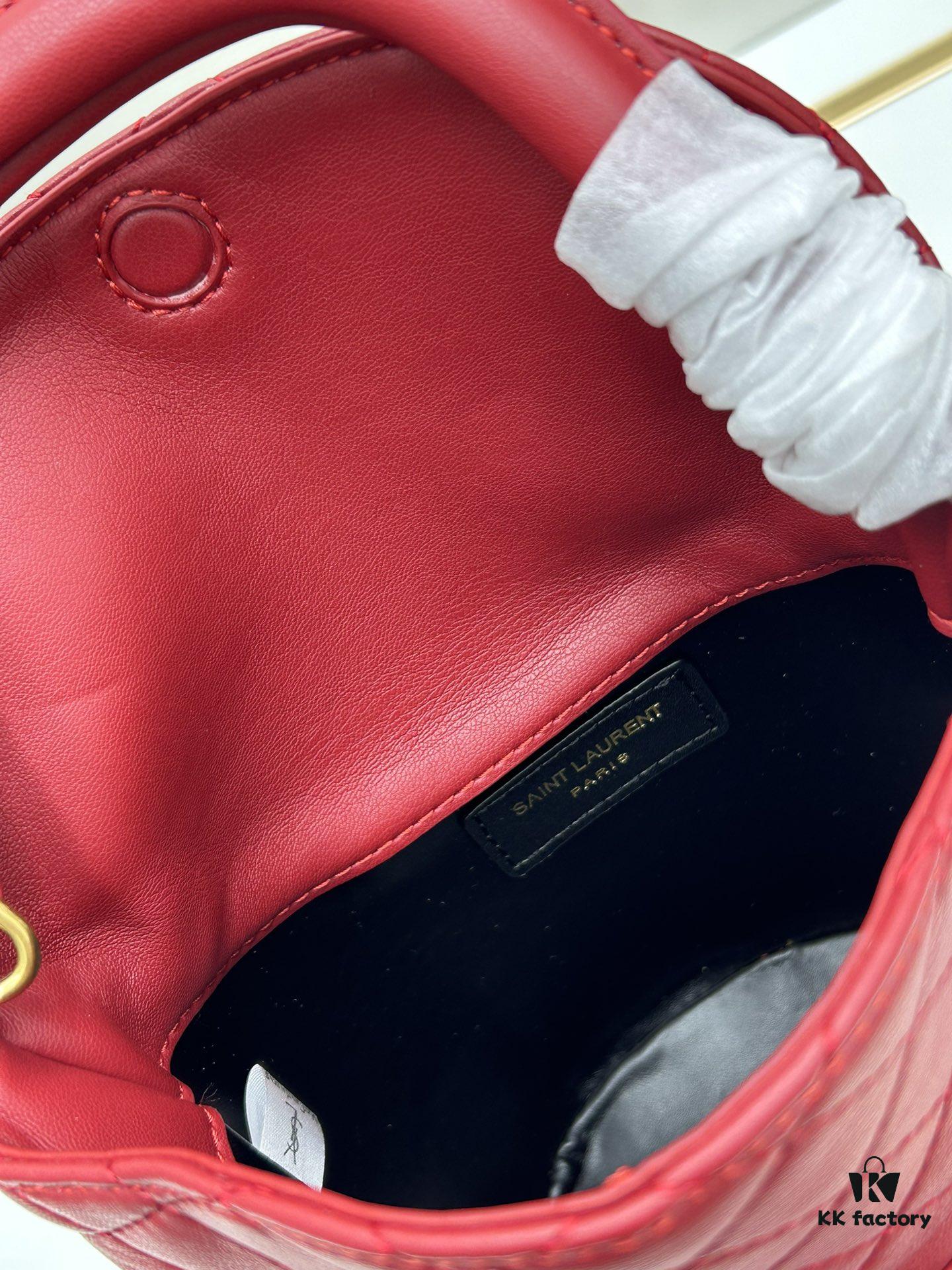 New YSL GABY Mini Bucket Bag in Lambskin with Box - Adorable Design, Loved by All