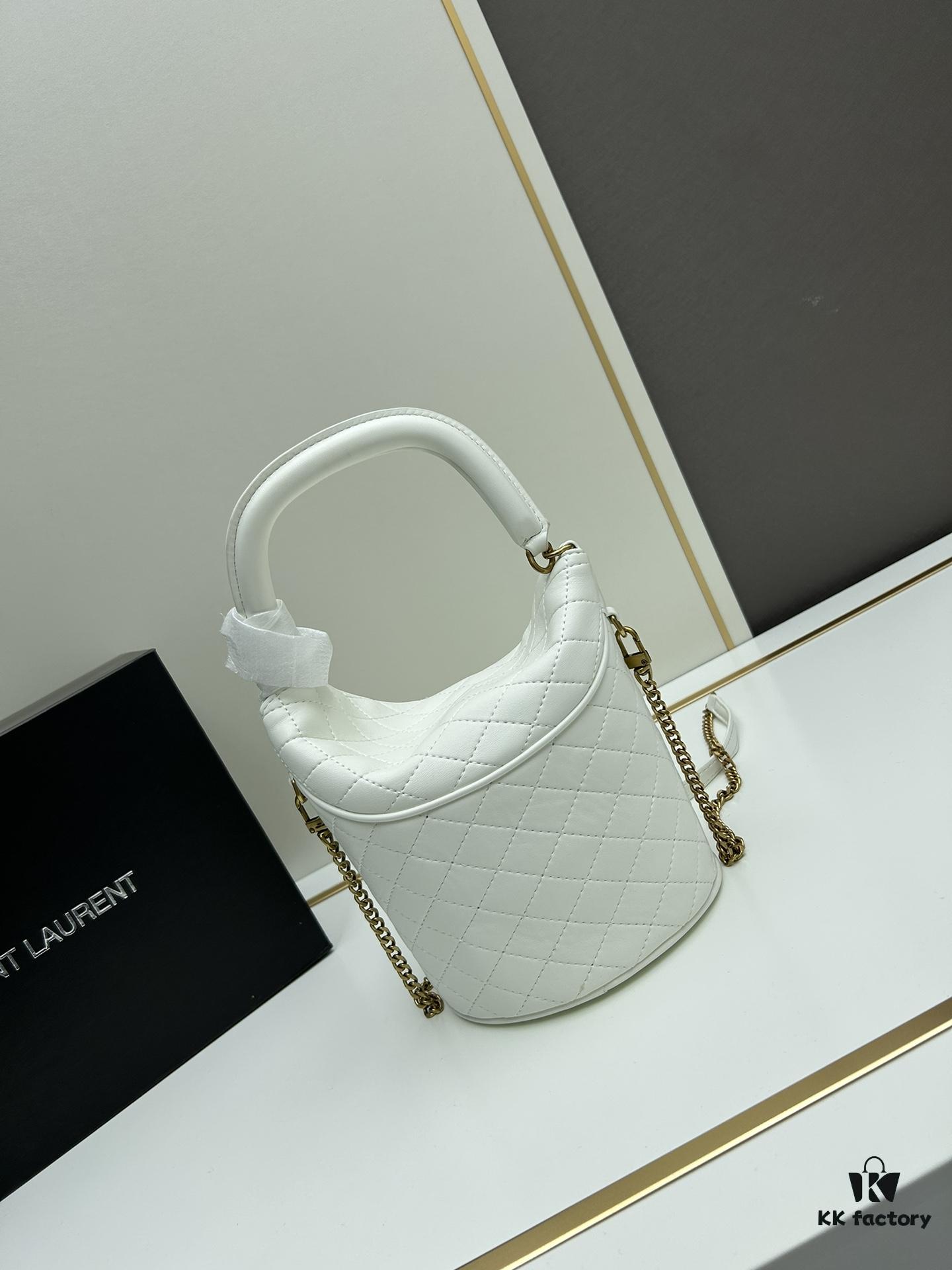 New Arrival with Box 💰 YSL GABY Mini Bucket Bag in Lambskin - Adorable Design Loved by All 🥰 Check Details, Baby!