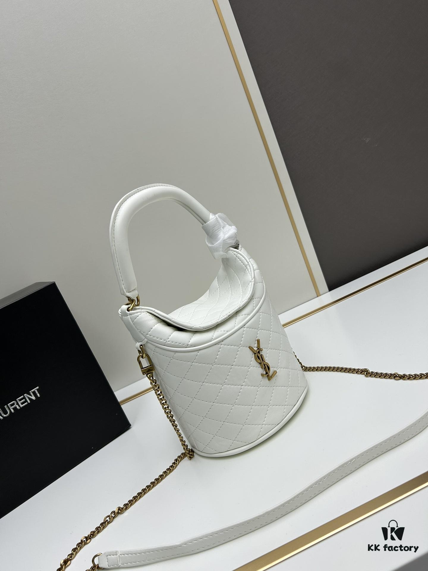New Arrival with Box 💰 YSL GABY Mini Bucket Bag in Lambskin - Adorable Design Loved by All 🥰 Check Details, Baby!