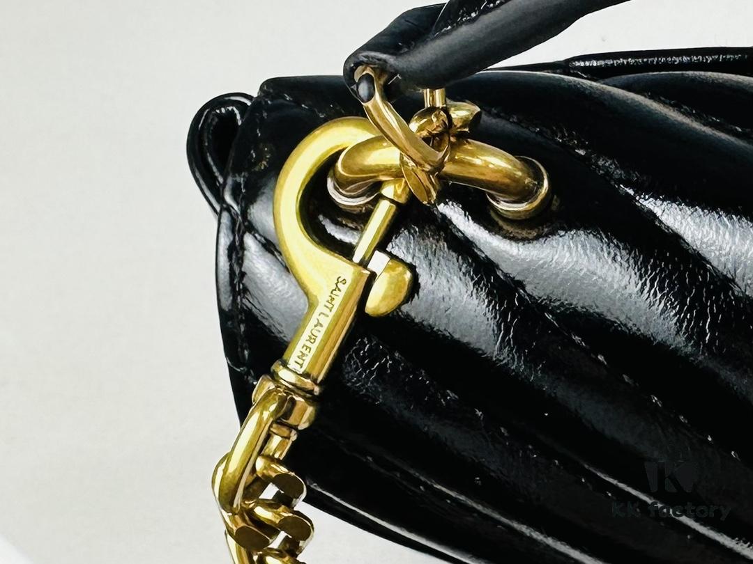New Arrival YSL Mini College Messenger Bag in Waxed Leather