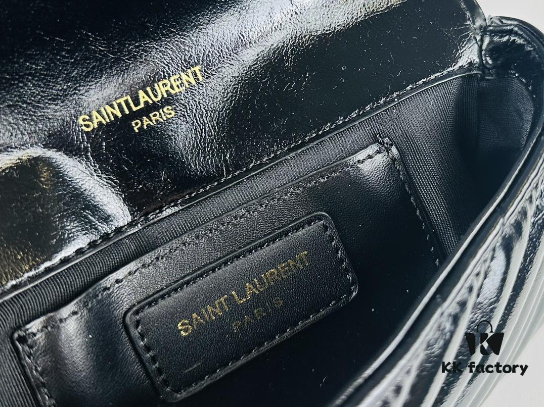 New Arrival YSL Mini College Messenger Bag in Waxed Leather