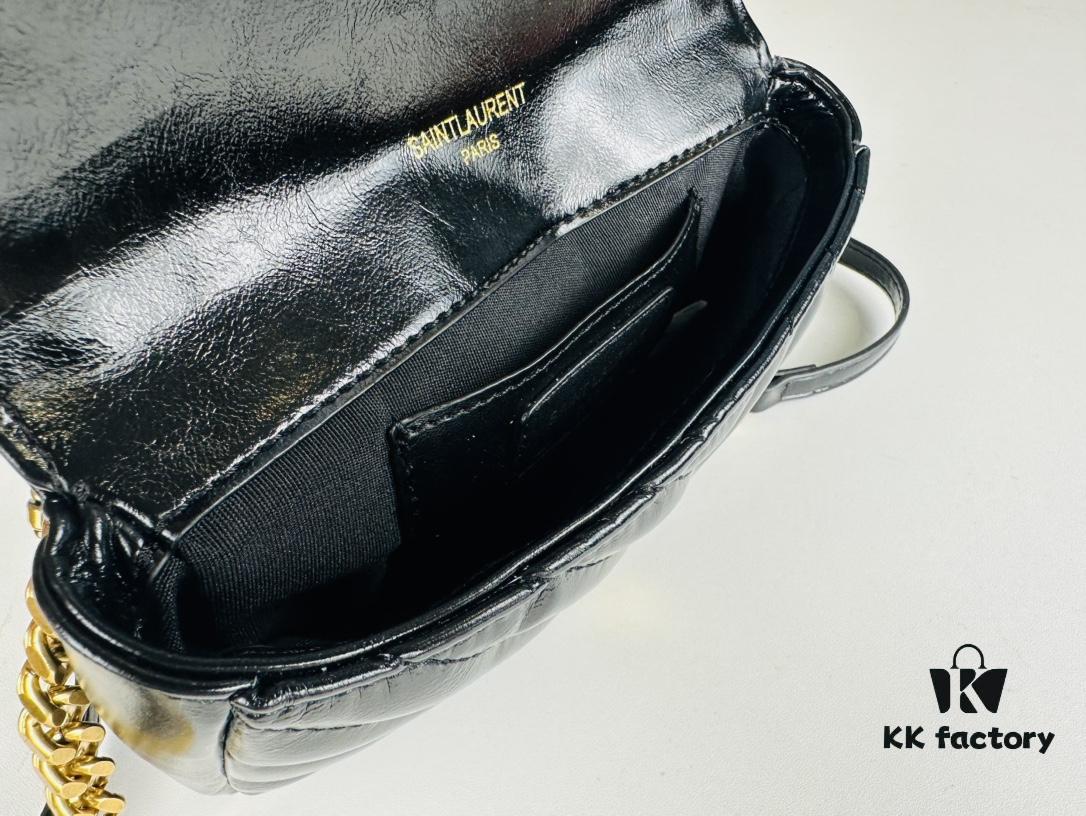 New Arrival YSL Mini College Messenger Bag in Waxed Leather