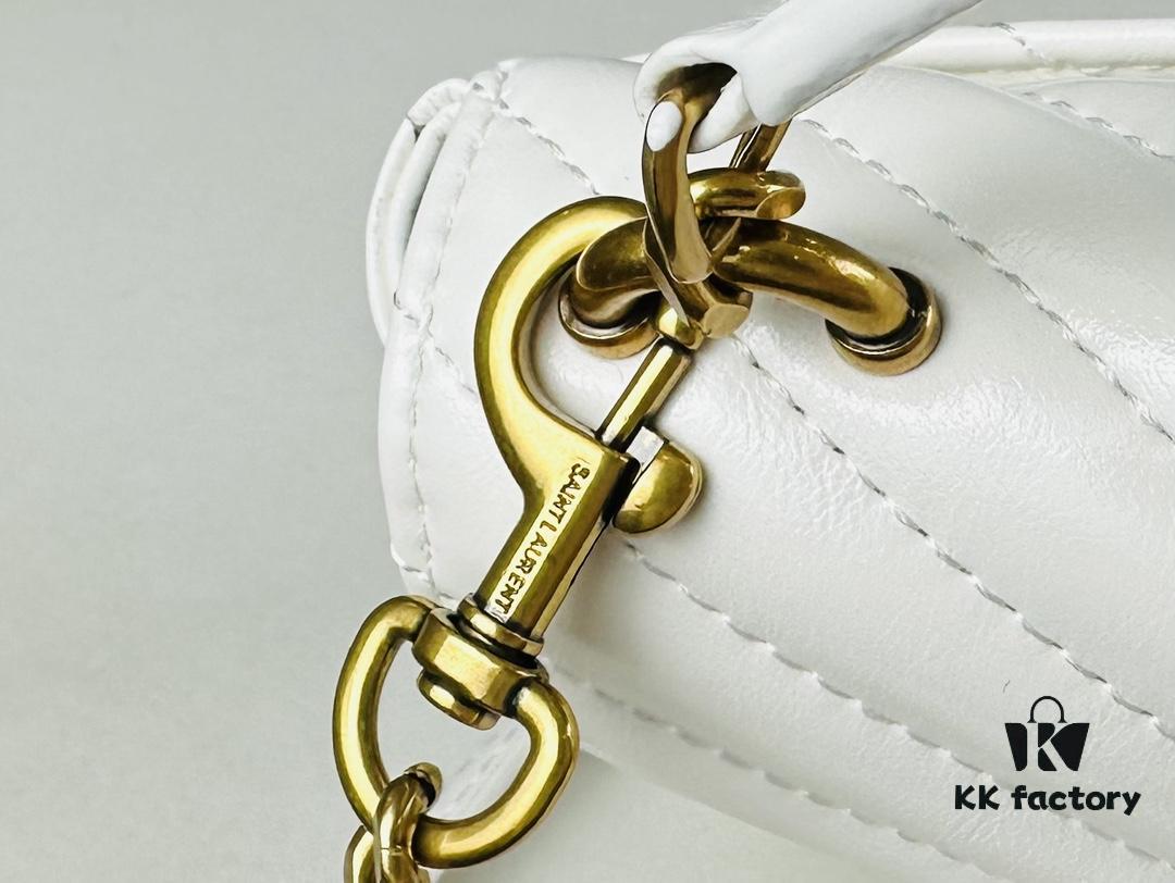 YSL Saint Laurent Mini College Messenger Bag in Waxed Calfskin - Style No. 6126