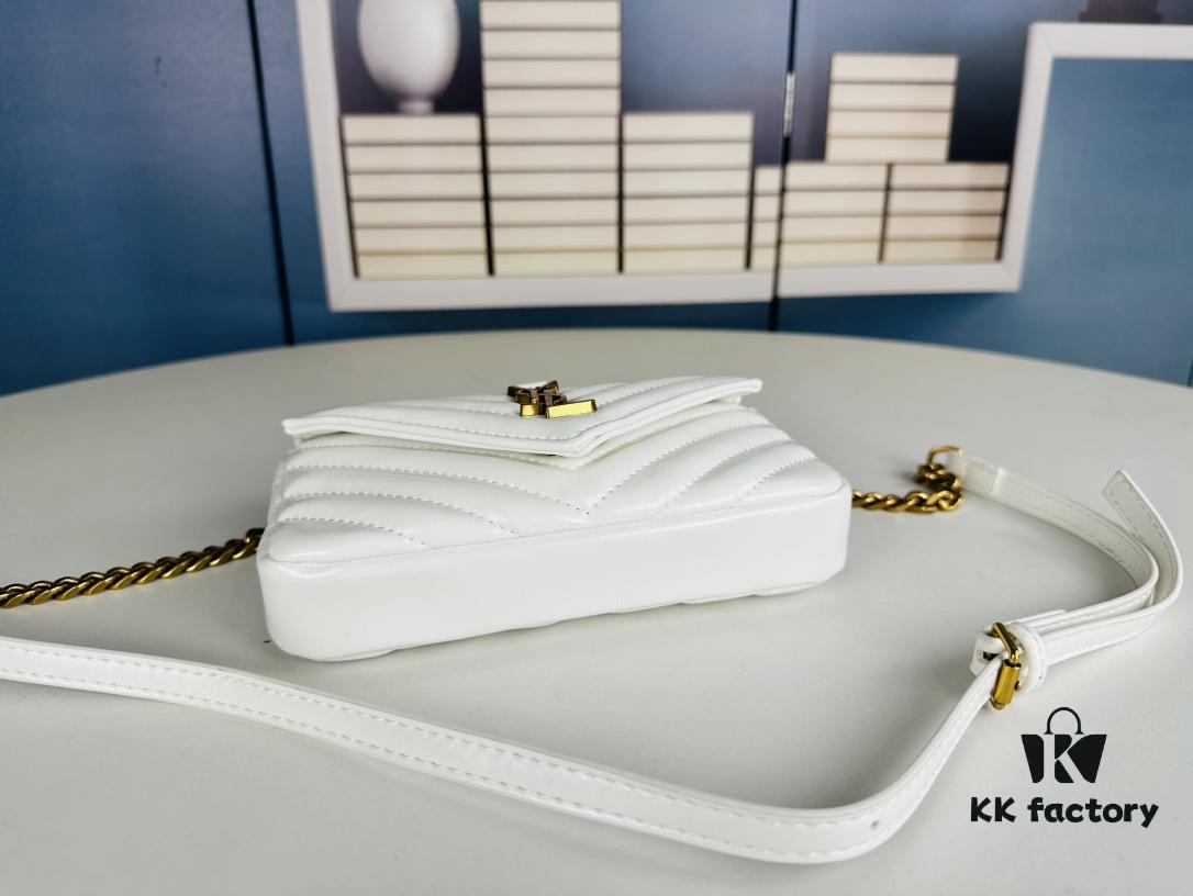 YSL Saint Laurent Mini College Messenger Bag in Waxed Calfskin - Style No. 6126