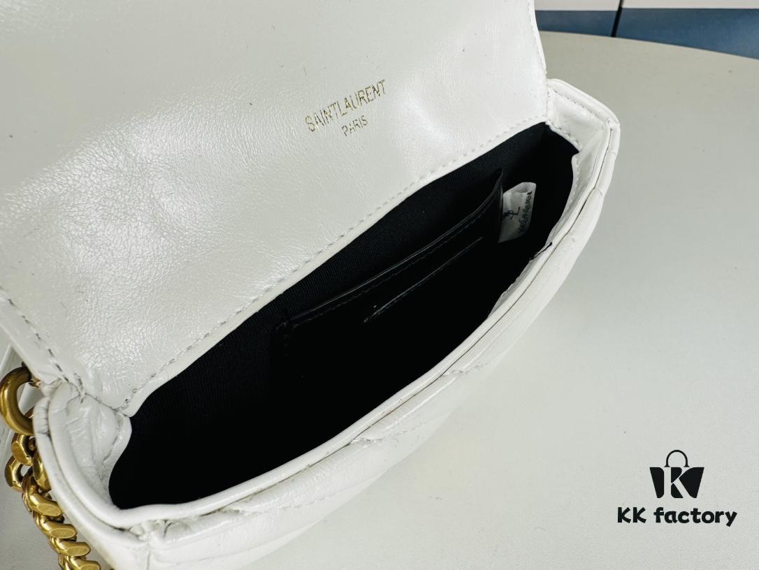 YSL Saint Laurent Mini College Messenger Bag in Waxed Calfskin - Style No. 6126