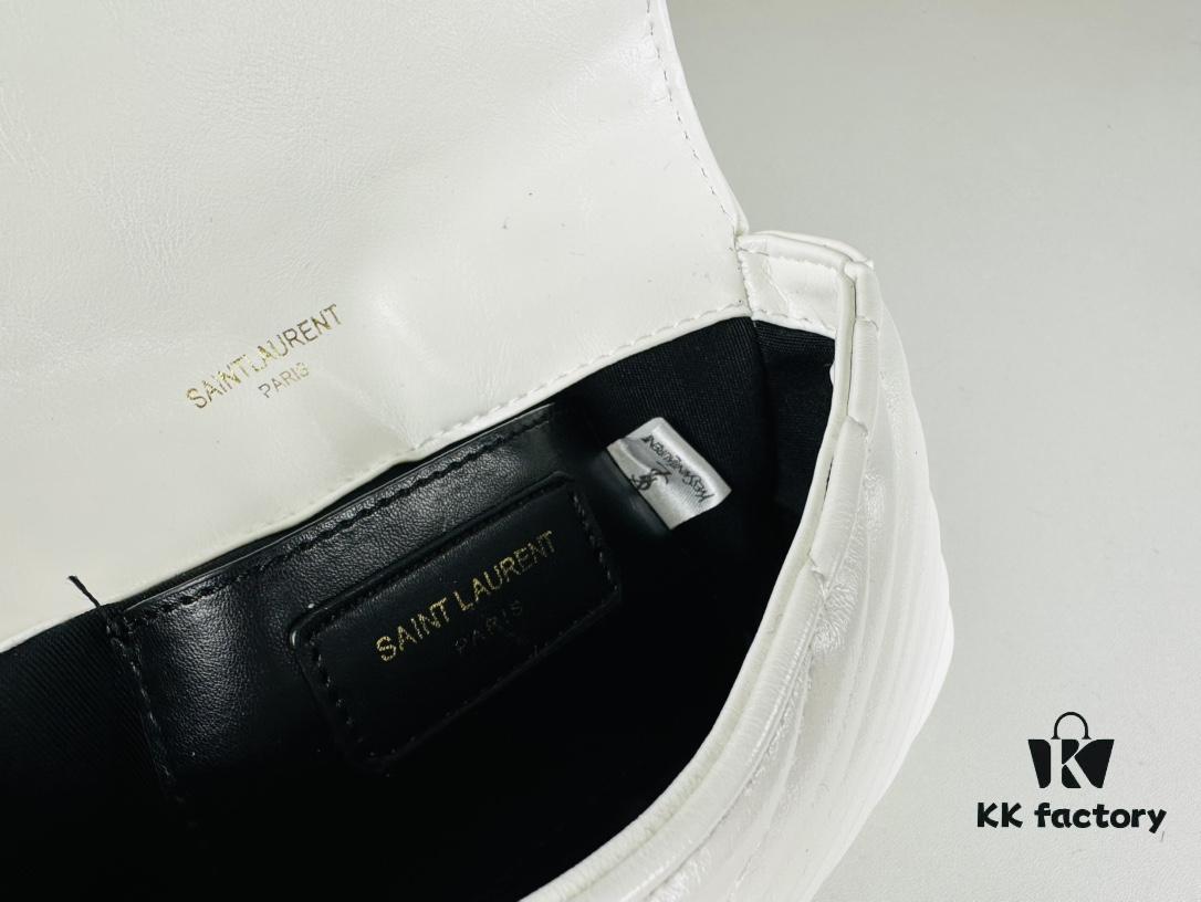 YSL Saint Laurent Mini College Messenger Bag in Waxed Calfskin - Style No. 6126