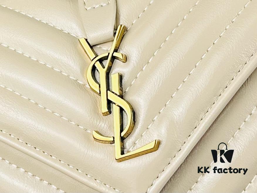 New Arrival YSL Mini College Crossbody Bag in Waxed Calfskin - Style No. 6126