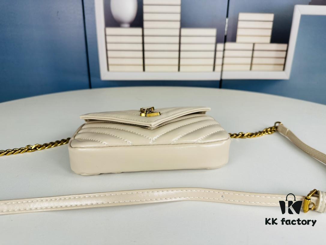 New Arrival YSL Mini College Crossbody Bag in Waxed Calfskin - Style No. 6126