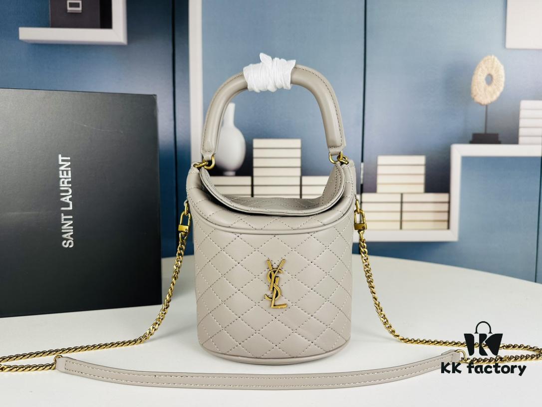 New Arrival with Box 💰 YSL GABY Mini Leather Bucket Bag – Adorable & Chic 🥰 Details Matter for True Connoisseurs ||| Yves Saint Laurent GABY Collection