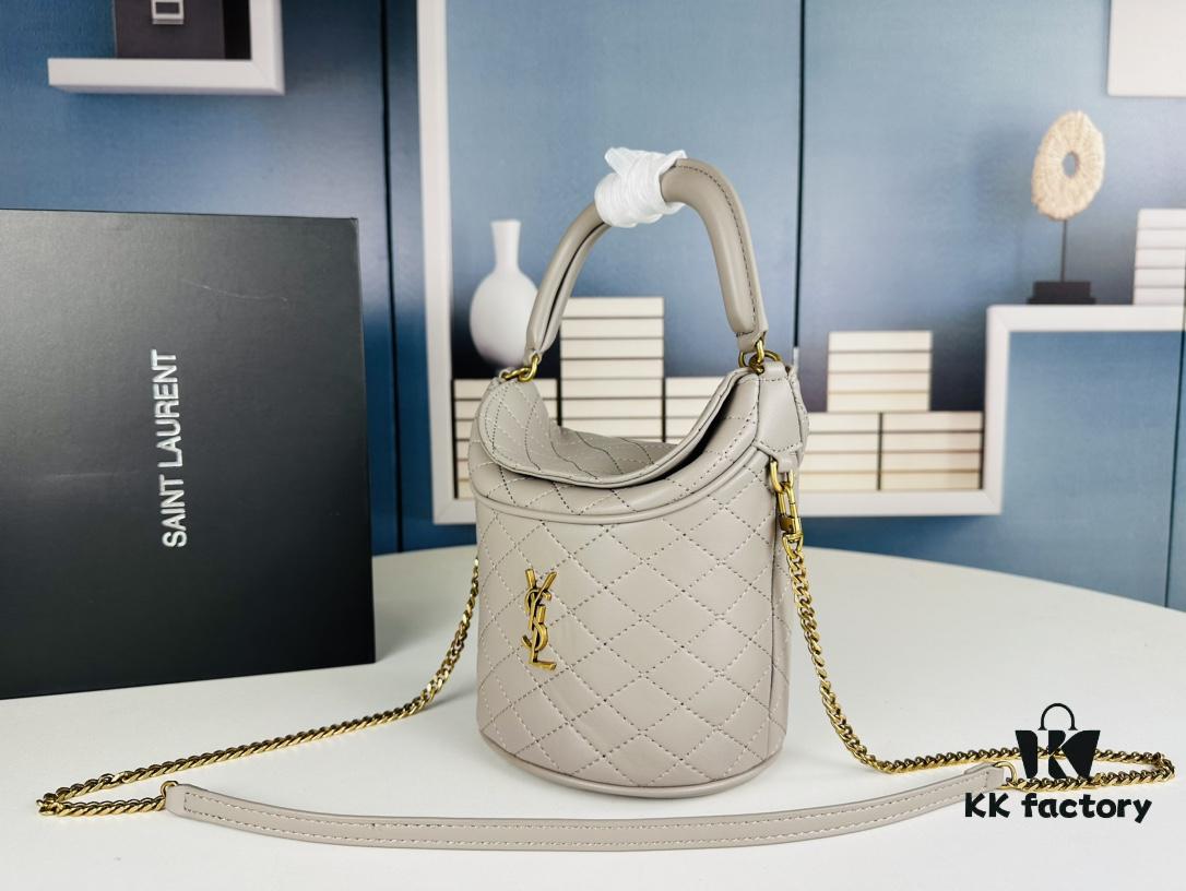 New Arrival with Box 💰 YSL GABY Mini Leather Bucket Bag – Adorable & Chic 🥰 Details Matter for True Connoisseurs ||| Yves Saint Laurent GABY Collection