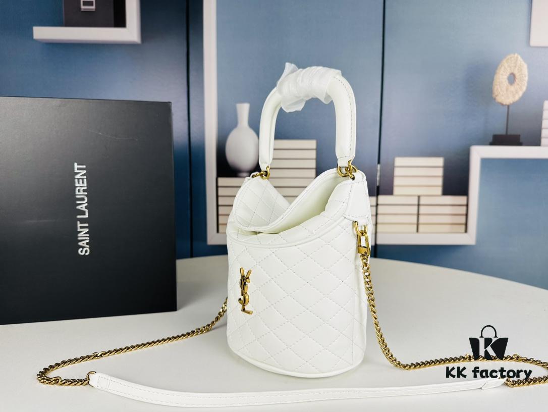 New Arrival with Box 💰 YSL GABY Bucket Bag, Adorable Details for Connoisseurs 🥰 ||| Yves Saint Laurent GABY Collection Mini Lamb Leather Lucky Bucket Bag, Tote, Fries Bag!