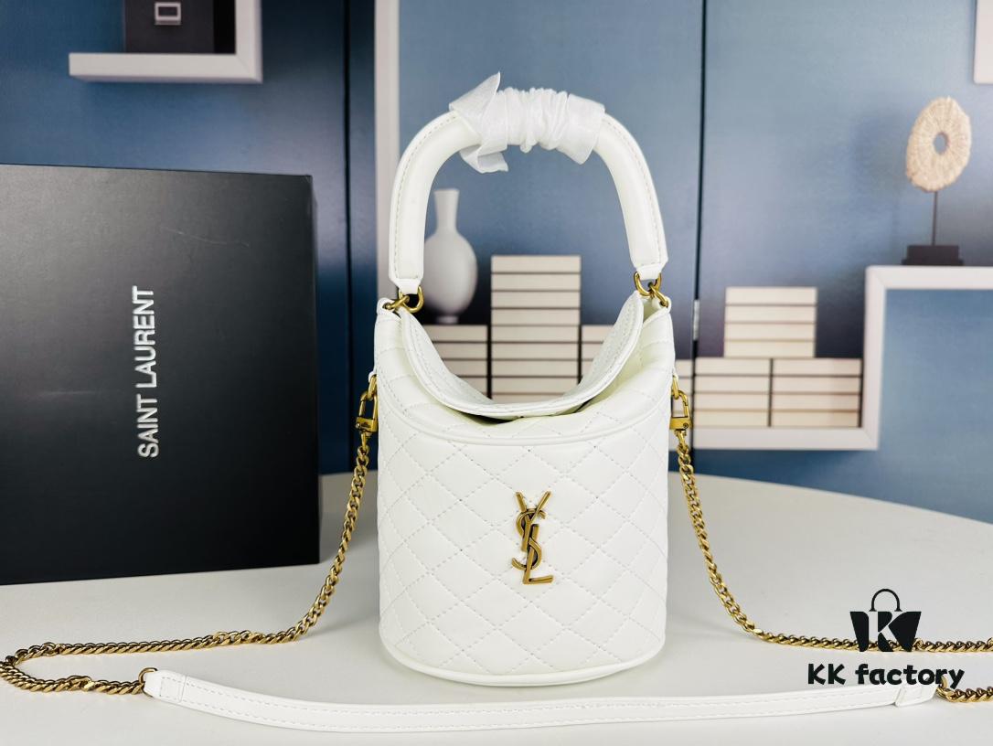 New Arrival with Box 💰 YSL GABY Bucket Bag, Adorable Details for Connoisseurs 🥰 ||| Yves Saint Laurent GABY Collection Mini Lamb Leather Lucky Bucket Bag, Tote, Fries Bag!