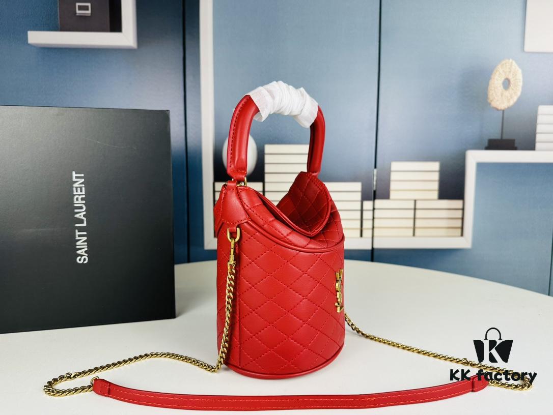 New Arrival with Box 💰 YSL GABY Mini Bucket Bag in Lambskin – Adorable Design, Loved by All 🥰