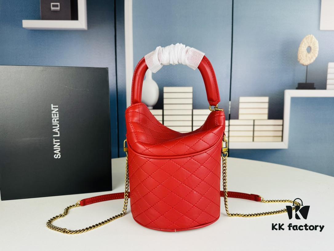 New Arrival with Box 💰 YSL GABY Mini Bucket Bag in Lambskin – Adorable Design, Loved by All 🥰