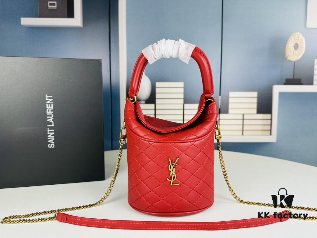 New Arrival with Box 💰 YSL GABY Mini Bucket Bag in Lambskin – Adorable Design, Loved by All 🥰