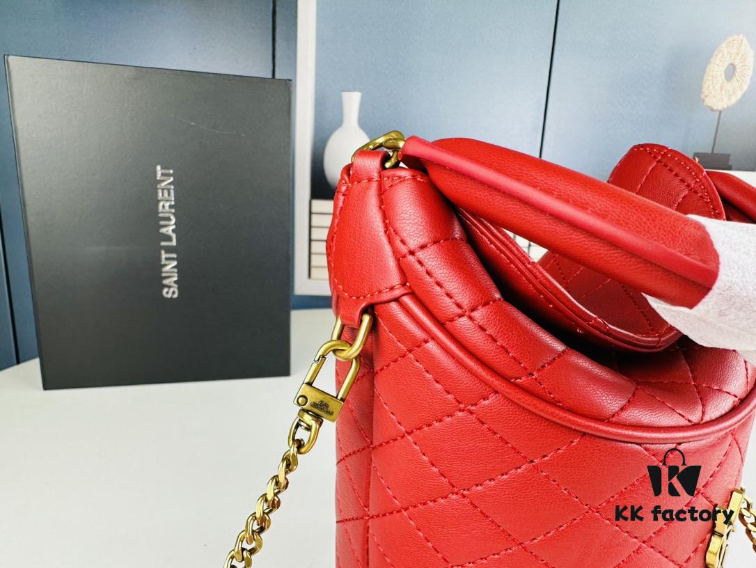 New Arrival with Box 💰 YSL GABY Mini Bucket Bag in Lambskin – Adorable Design, Loved by All 🥰