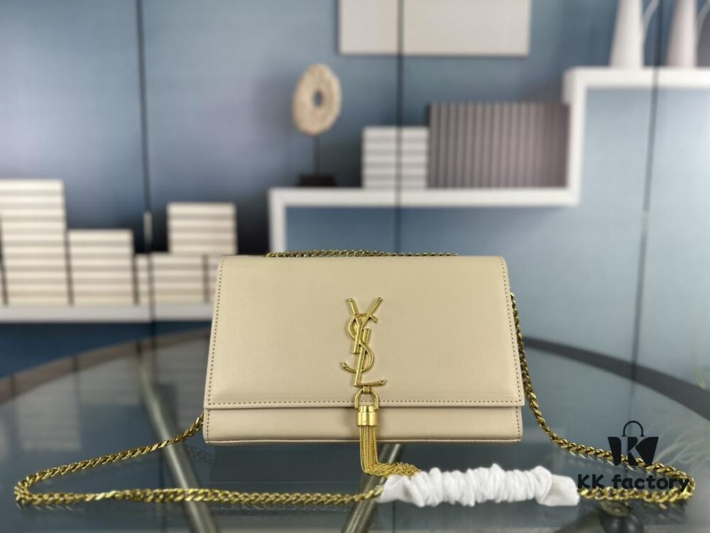 YSL Kate Tassel Bag with Box 💰 - Elegant Saint Laurent Prince Wen Same-Style Woc Chain Bag