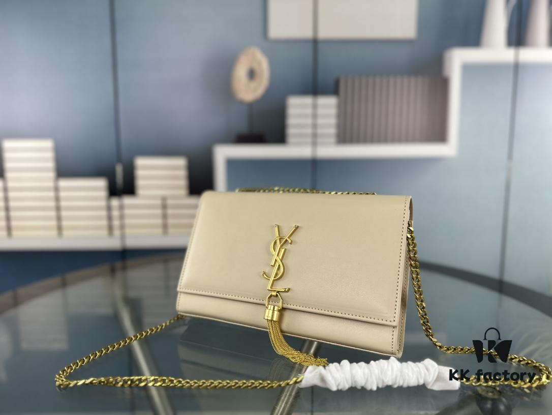 YSL Kate Tassel Bag with Box 💰 - Elegant Saint Laurent Prince Wen Same-Style Woc Chain Bag