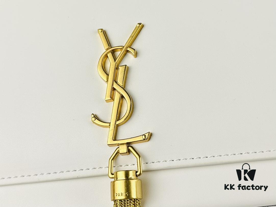 YSL Kate Tassel Bag with Box 💰 - Elegant Saint Laurent Prince Wen's Same Style Woc Chain Bag, Latest Counter Synchronized Design