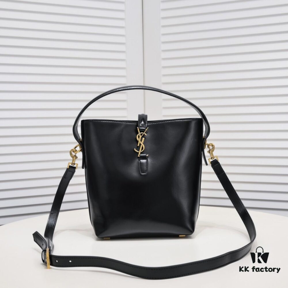 YSL Saint Laurent Shopping Bag, All-New Design with Matte Suede-Calf Texture, Elegant and Stylish