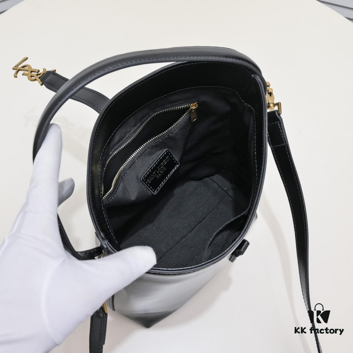 YSL Saint Laurent Shopping Bag, All-New Design with Matte Suede-Calf Texture, Elegant and Stylish