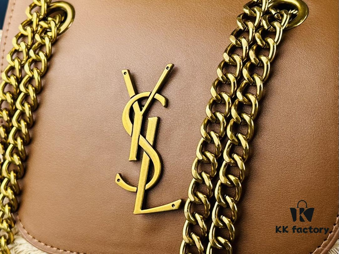 New YSL Straw Woven Tote Bag with Logo Print – Perfect Summer Beach Bag