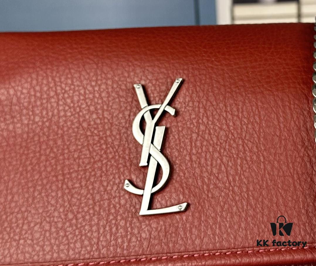 New Arrival NIKI BABY Full-Grain Lambskin Handbag ||| YSL Niki 21cm 28cm Distressed Lamb Leather Black Silver Mini