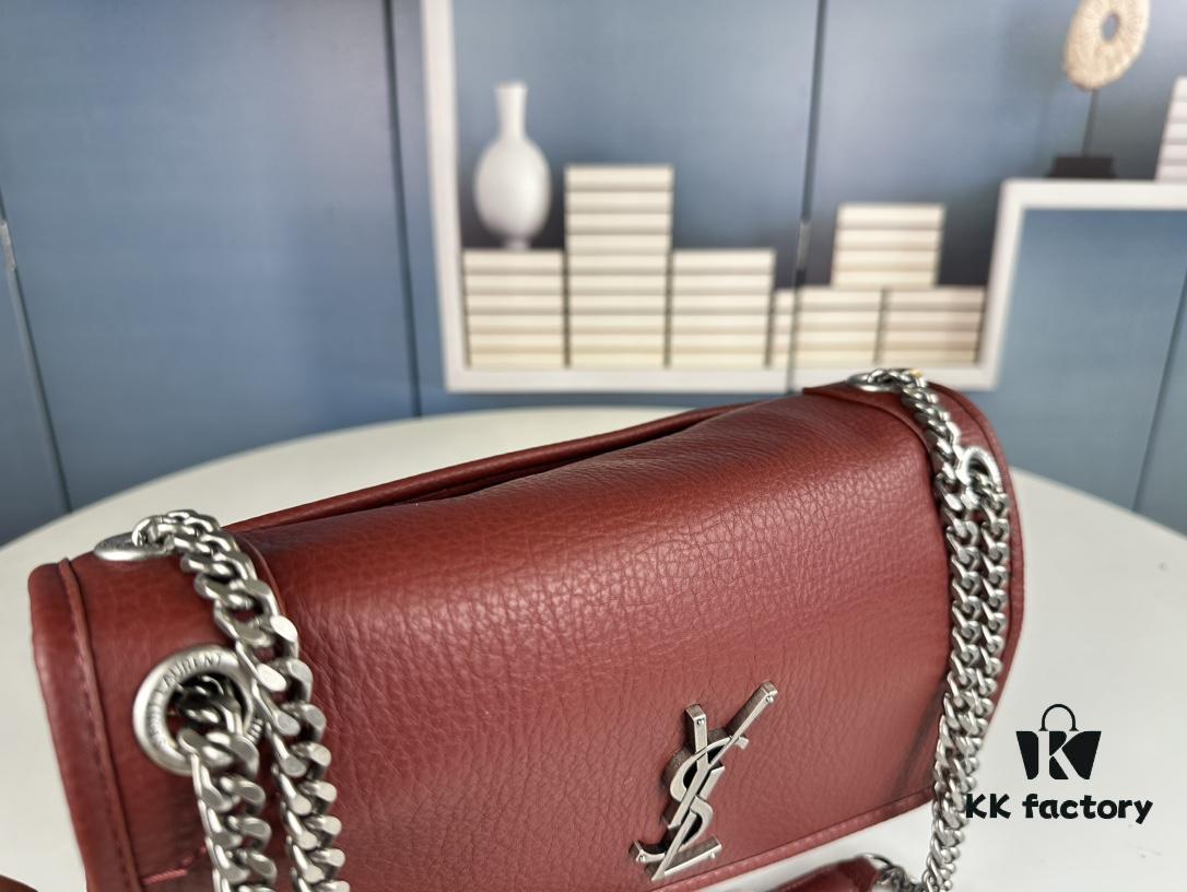 New Arrival NIKI BABY Full-Grain Lambskin Handbag ||| YSL Niki 21cm 28cm Distressed Lamb Leather Black Silver Mini