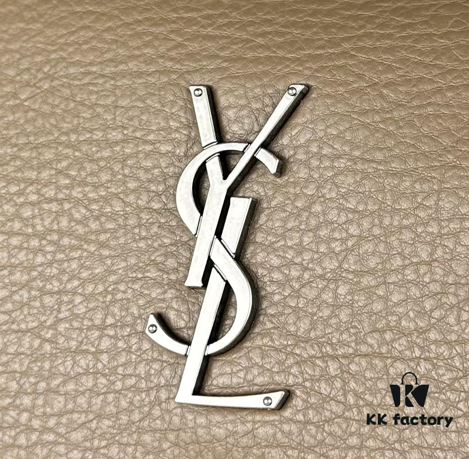 New Arrival NIKI BABY Full-Grain Lambskin Handbag ||| YSL Niki 21cm 28cm Aged Lamb Leather Black Silver Mini