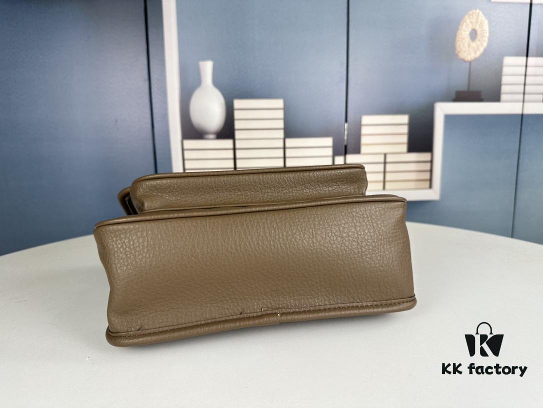 New Arrival NIKI BABY Full-Grain Lambskin Handbag ||| YSL Niki 21cm 28cm Aged Lamb Leather Black Silver Mini