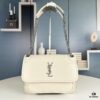 New Arrival NIKI BABY Full-Grain Lamb Leather Handbag ||| YSL Niki 21cm 28cm Distressed Lamb Leather Black Silver Mini