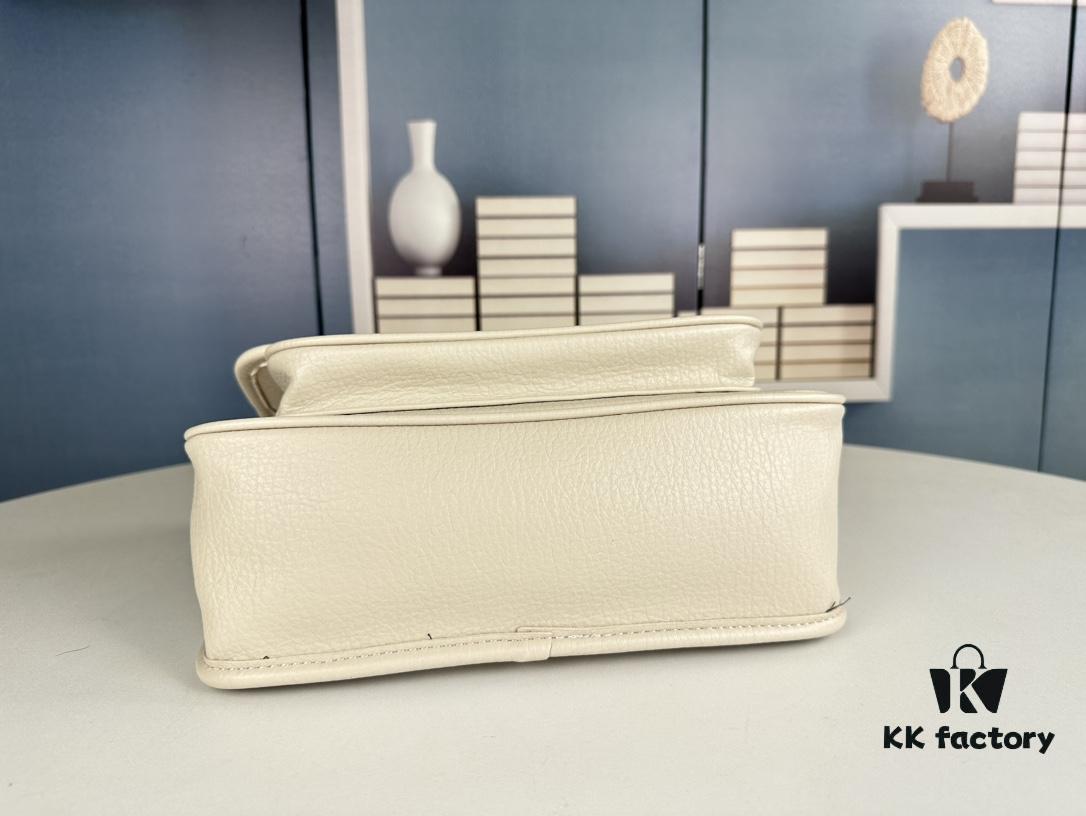 New Arrival NIKI BABY Full-Grain Lamb Leather Handbag ||| YSL Niki 21cm 28cm Distressed Lamb Leather Black Silver Mini