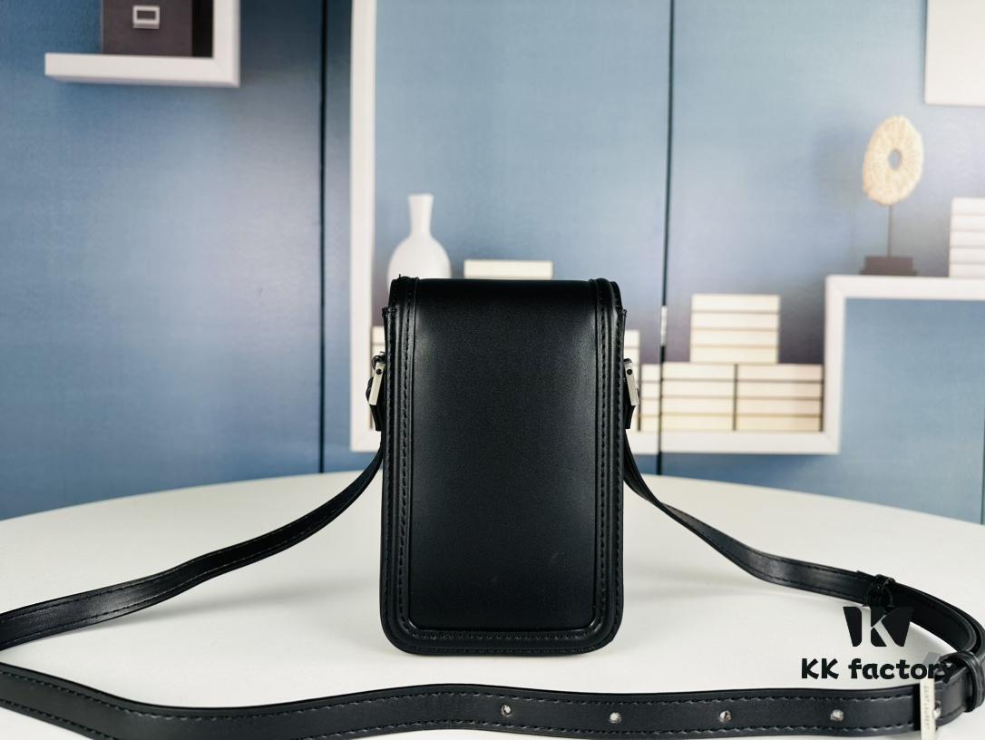 New YSL Hobo Series Mini Vertical Crossbody Bag in Smooth Calfskin with Antique Metal Logo