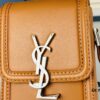 New YSL Hobo Series Mini Vertical Crossbody Bag in Smooth Calfskin with Antique Metal Logo Closure