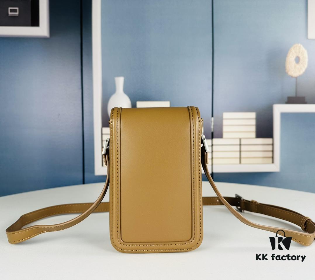 New YSL Hobo Series Mini Vertical Crossbody Bag in Smooth Calfskin with Antique Metal Logo Closure