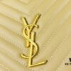 New YSL 6-Color Saint Laurent Gold Logo Caviar Quilted Leather Round Bag