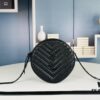 New Arrival YSL 6-Color Saint Laurent Gold Logo Caviar Quilted Leather Round Bag