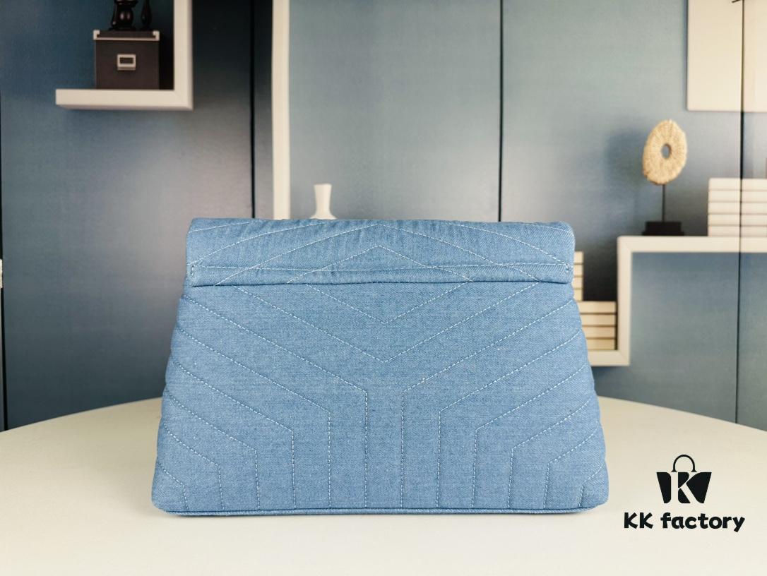 New Large Size YSL Denim Bag with Box