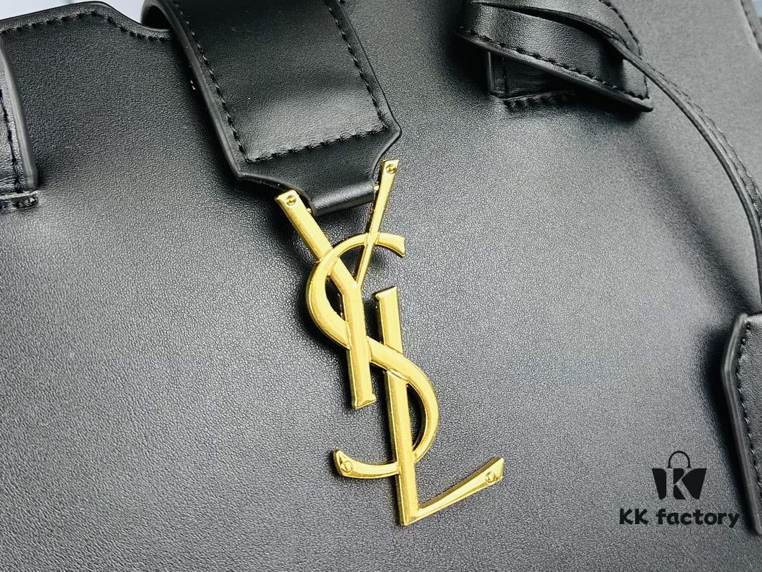 New Arrival with Box: Unearthed a Sophisticated and Stylish YSL Black & Gold Cabas Crossbody Bag