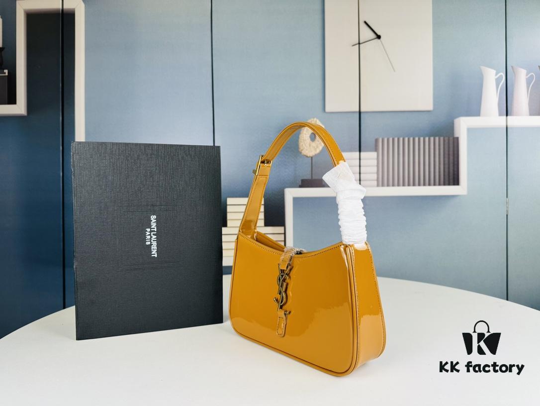 YSL Saint Laurent Hobo Bag in Patent Leather with Box