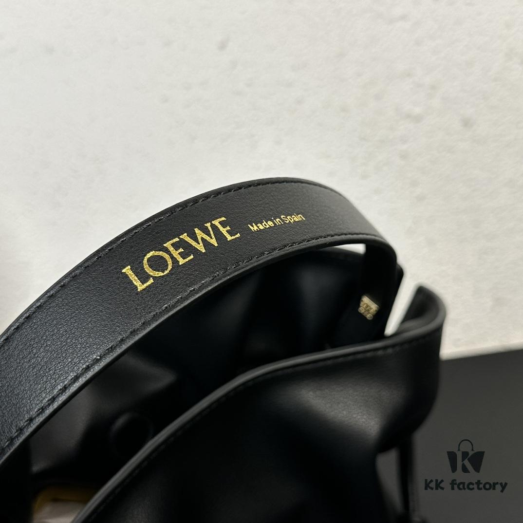 Top Original Batch: Large 240, Small 230 Loewe Flamenco Lucky Bag, Handheld or Crossbody, Plain Cowhide