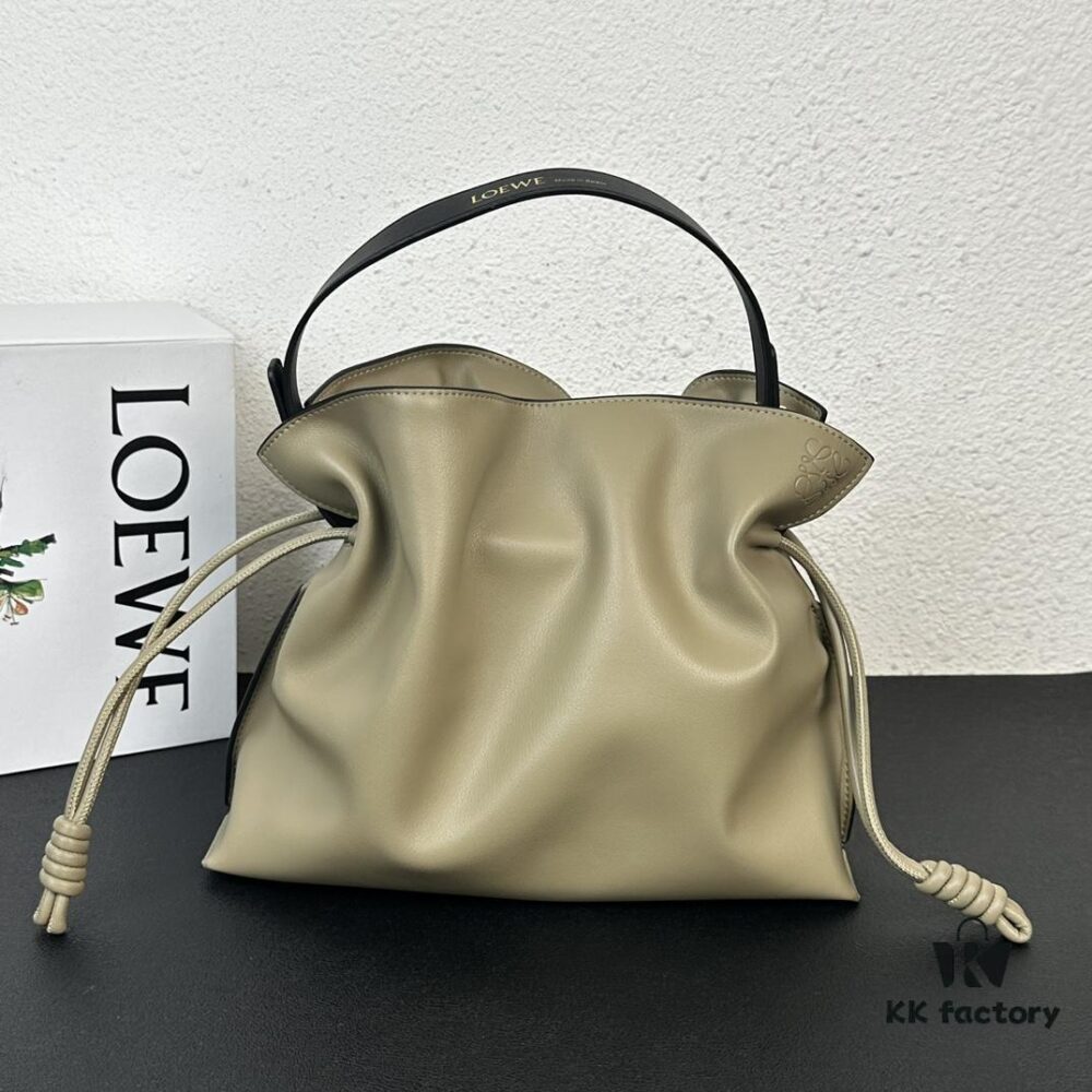 Top Quality Original Batch: Large 240, Small 230 Loewe Flamenco Lucky Bag, Handheld or Crossbody, Smooth Calfskin