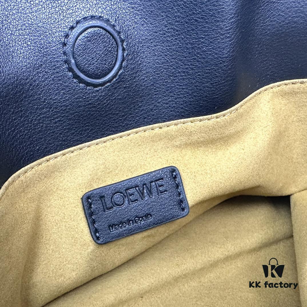 Top Original Batch: Large 240, Small 230 Loewe Flamenco Lucky Bag, Handheld or Crossbody, Plain Cowhide