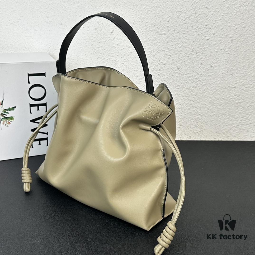 Top Quality Original Batch: Large 240, Small 230 Loewe Flamenco Lucky Bag, Handheld or Crossbody, Smooth Calfskin