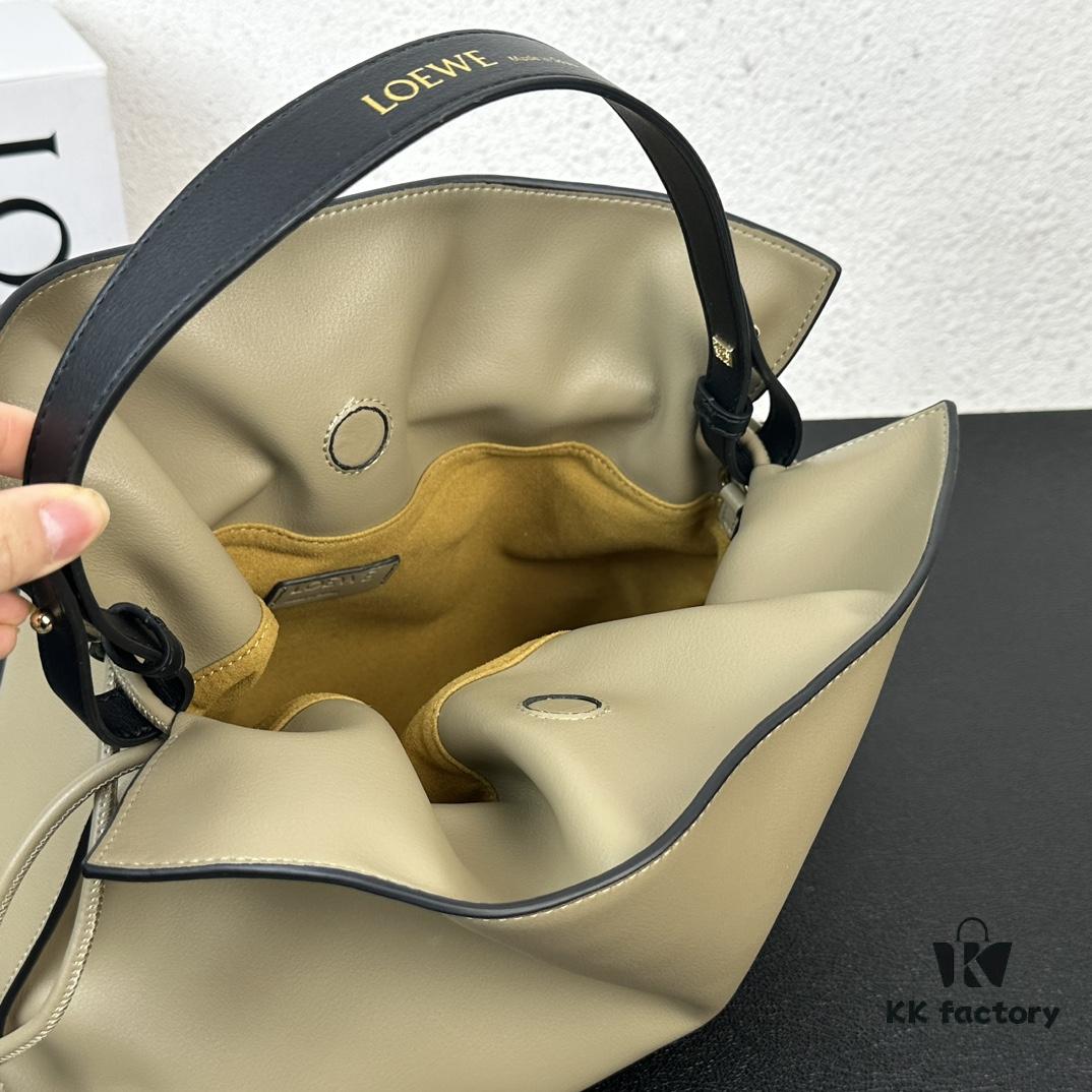 Top Quality Original Batch: Large 240, Small 230 Loewe Flamenco Lucky Bag, Handheld or Crossbody, Smooth Calfskin