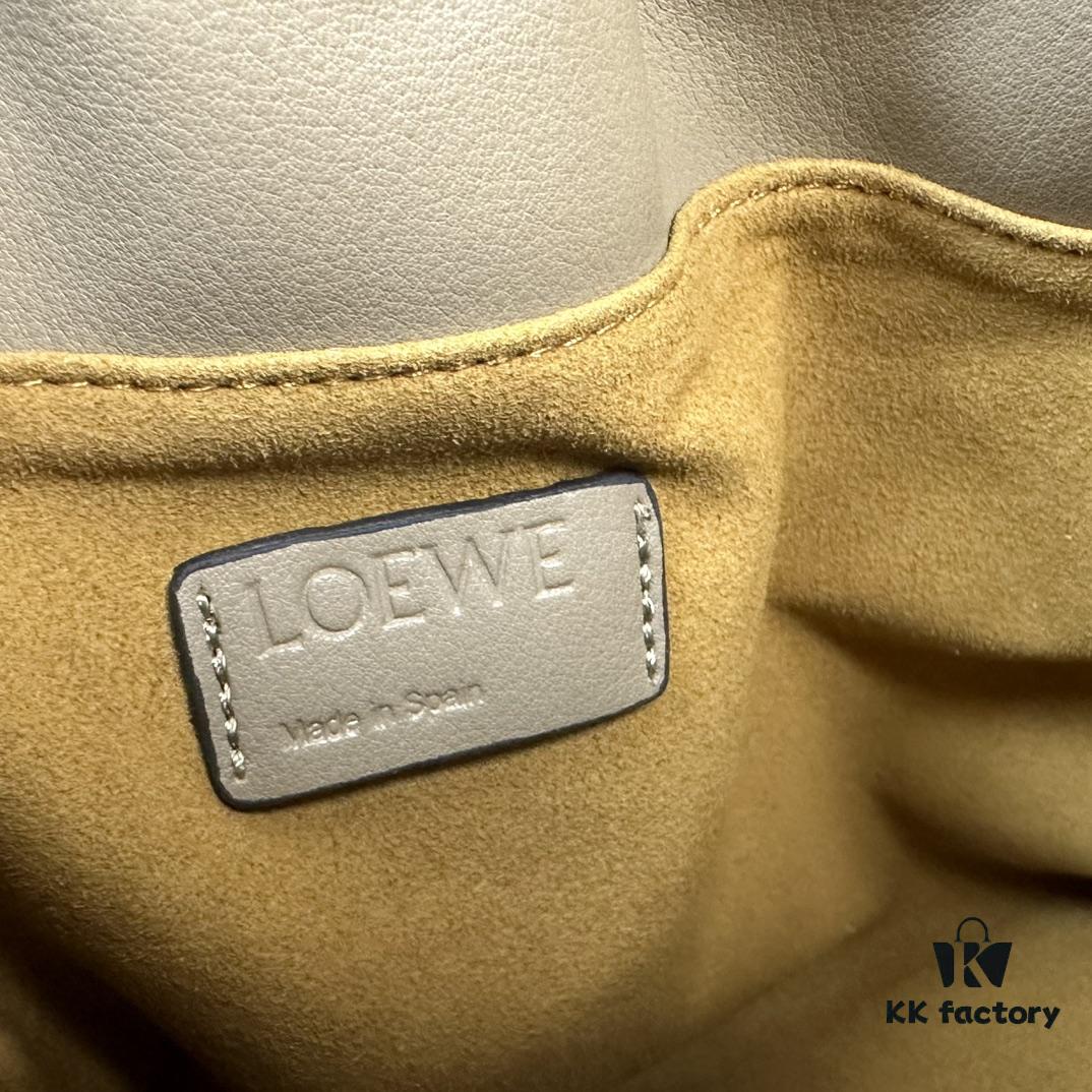 Top Quality Original Batch: Large 240, Small 230 Loewe Flamenco Lucky Bag, Handheld or Crossbody, Smooth Calfskin