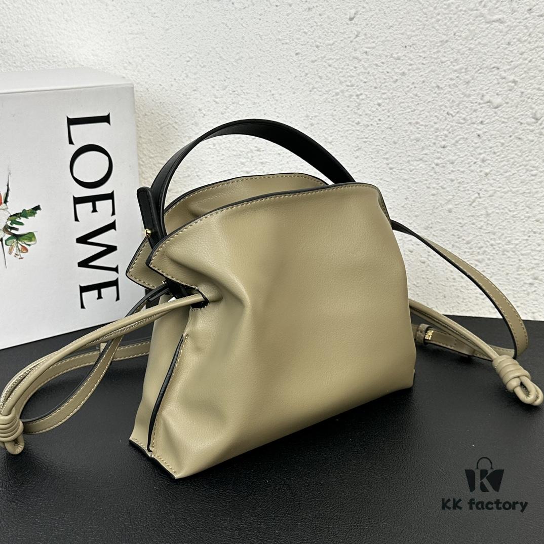 Top Original Batch: Large 240, Small 230 Loewe Flamenco Lucky Bag, Handheld or Crossbody, Smooth Calfskin