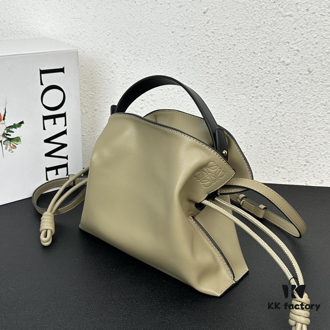 Top Original Batch: Large 240, Small 230 Loewe Flamenco Lucky Bag, Handheld or Crossbody, Smooth Calfskin