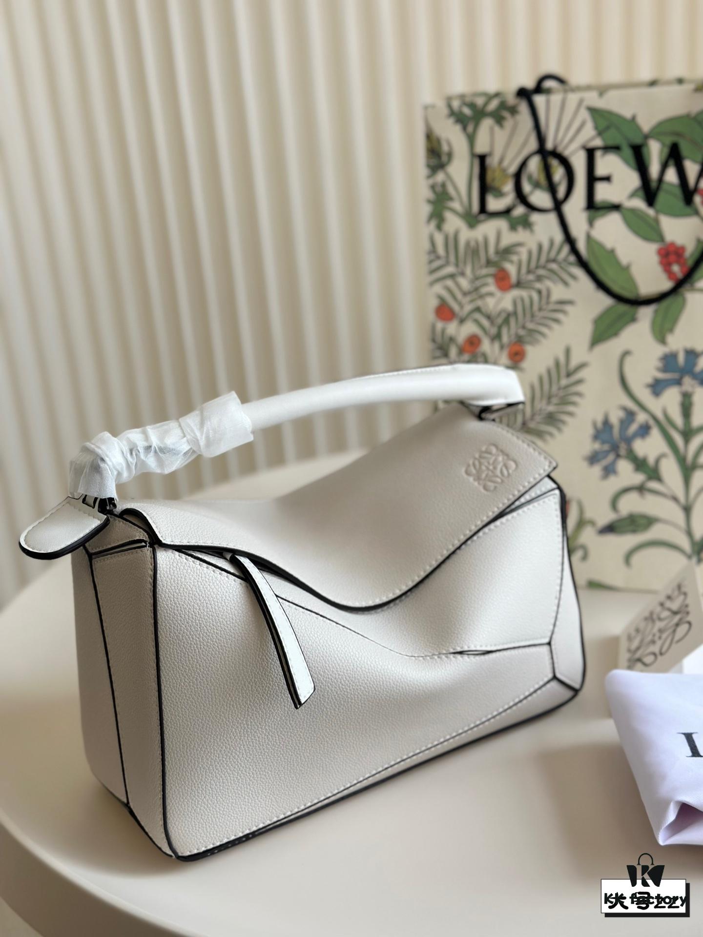 Loewe Geometric Crinkled Leather