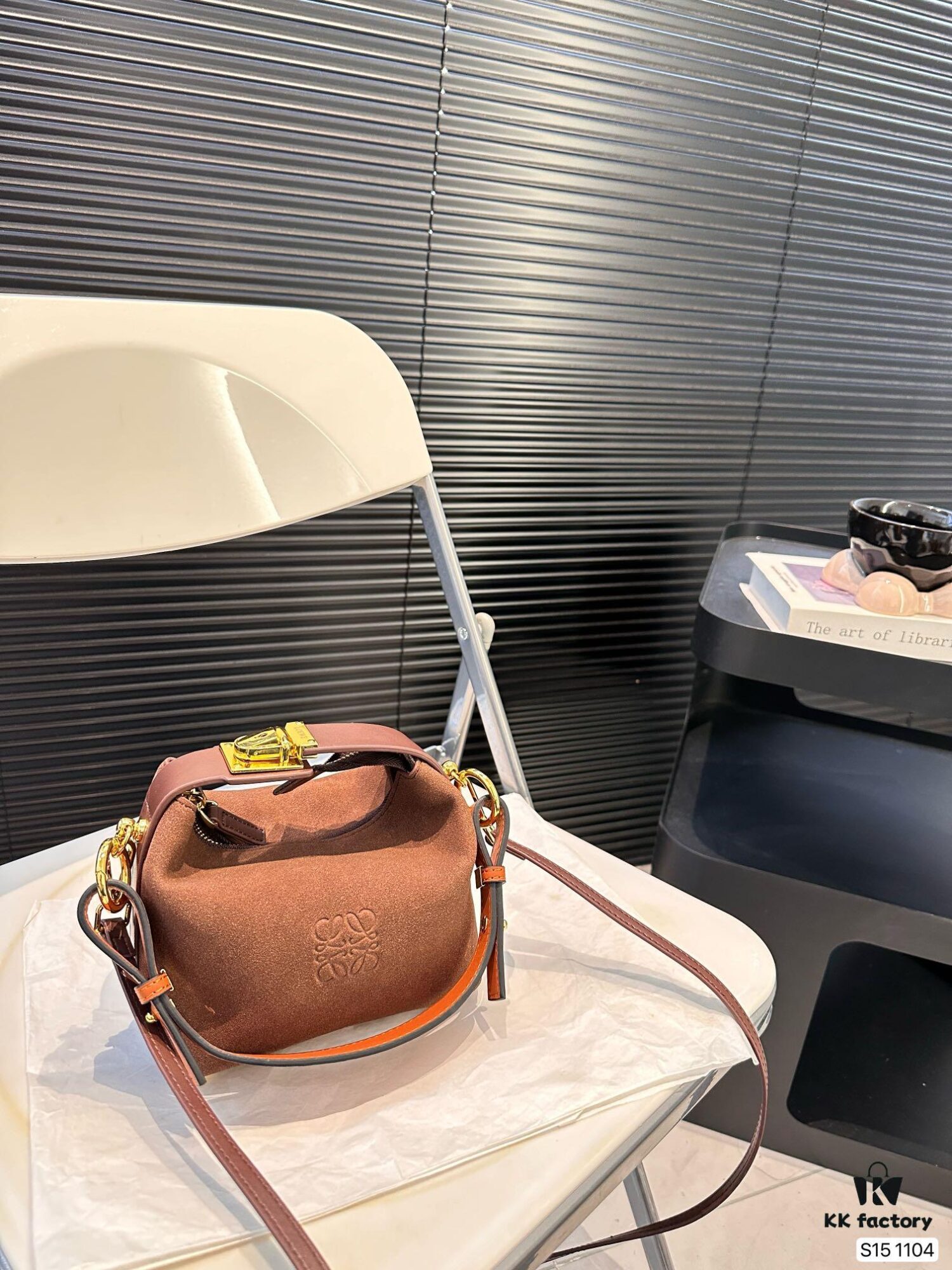 Loewe Puzzle Bag in Suede - Soft Box-style Handbag